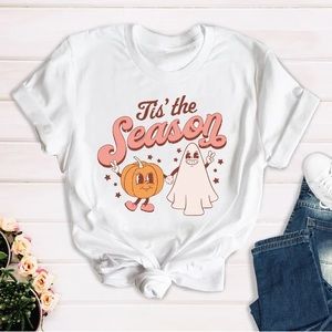 Tis the season shirt Pumpkin and Ghost shirt